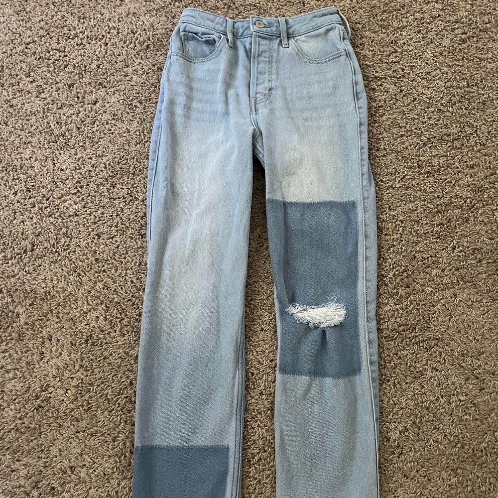 hollister mom jeans